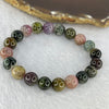 Natural Multi-Colour Tourmaline Gemstone Bracelet 27.98g 10.0 mm 20 Beads - Huangs Jadeite and Jewelry Pte Ltd