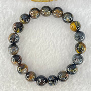 Good Grade Natural Petersite Beads Bracelet 31.46g 17cm 10.9mm 19 Beads - Huangs Jadeite and Jewelry Pte Ltd