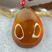 Natural Cognac Amber Teardrop Shaped Pendent 11.85g 42.1 by 29.5 by 16.5mm - Huangs Jadeite and Jewelry Pte Ltd