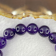 Good Grade Natural Amethyst Bracelet 39.64g 18cm 12.1mm 18 Beads - Huangs Jadeite and Jewelry Pte Ltd