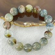 Natural Blue Rutilated Quartz Bracelet 天然蓝兔毛手链 56.65g 19cm 13.8mm 16 Beads - Huangs Jadeite and Jewelry Pte Ltd