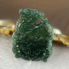 Type A Semi Icy Blueish Green Jadeite Pixiu 28.5 by 22.0 by 4.0 mm 5.47g - Huangs Jadeite and Jewelry Pte Ltd