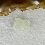 Type A  Light Lavender Green Jadeite Rabbit Charm for Bracelet 2.29g 15.9 by 6.2 by 12.0mm - Huangs Jadeite and Jewelry Pte Ltd