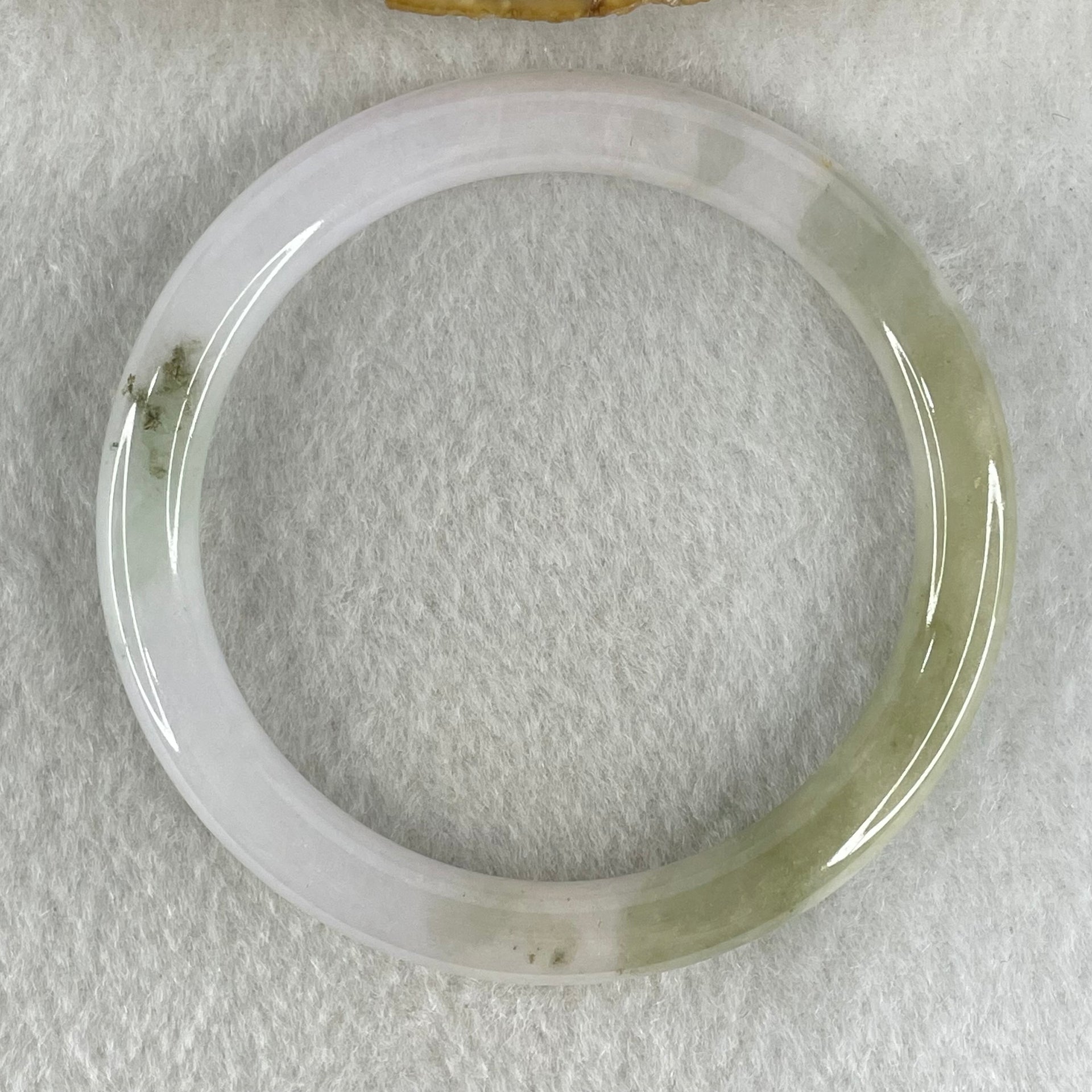 Type A Light Lavender and Light Green Jadeite Bangle 27.65g Inner Diameter 53.4mm 7.4 by 7.8mm (Close to Perfect) - Huangs Jadeite and Jewelry Pte Ltd