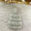 Type A Green Jadeite Guan Yin Pendant 9.97g 42.8 by 26.9 by 5.6mm - Huangs Jadeite and Jewelry Pte Ltd