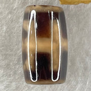 Natural Powerful Tibetan Old Oily Agate Patina Guiren Tairen Human Dzi Bead Totem Amulet Heavenly Master (Tian Zhu) 贵人天诛 4.53g 19.7 by 11.7mm - Huangs Jadeite and Jewelry Pte Ltd