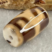 Natural Powerful Tibetan Old Oily Agate Patina Guiren Tairen Human Dzi Bead Totem Amulet Heavenly Master (Tian Zhu) 贵人天诛 4.99g 20.3 by 12.0mm - Huangs Jadeite and Jewelry Pte Ltd