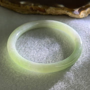 Baby Kids Type A Light Green Jadeite Bangle Internal Diameter 44.0mm 14.76g 60 by 6.0mm (Slight Internal Line) - Huangs Jadeite and Jewelry Pte Ltd