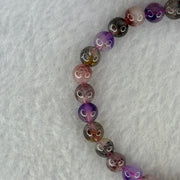 Natural Super 7 Beads Bracelet 10.46g 16.5cm 6.3mm 31 Beads - Huangs Jadeite and Jewelry Pte Ltd