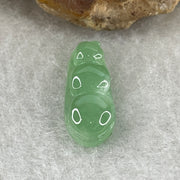 Natural Type A Semi-Icy Green Jadeite Pea Pod Pendant | Prosperity, Growth & Generations Talisman (1.36g | 20.5 x 8.0 x 4.3mm) - Huangs Jadeite and Jewelry Pte Ltd