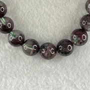Good Grade Natural Red Phantom Quartz Beads Bracelet 31.20g 16.5cm 10.7mm 19 Beads - Huangs Jadeite and Jewelry Pte Ltd