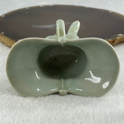 Light Blueish Green Porcelain Wine Cup Display 79.57g 87.7 by 52.9 by 71.0mm - Huangs Jadeite and Jewelry Pte Ltd