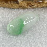 Type A Faint Lavender Green with Apple Green Vein Jadeite Melon Pendant 5.74g 27.0 by 13.1 by 8.4mm - Huangs Jadeite and Jewelry Pte Ltd