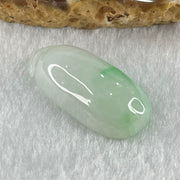 Type A Faint Lavender Green with Apple Green Vein Jadeite Melon Pendant 5.74g 27.0 by 13.1 by 8.4mm - Huangs Jadeite and Jewelry Pte Ltd
