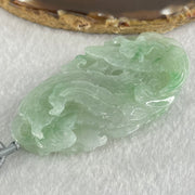 Type A Light Green Lavender with Green Piao Hua Jadeite Double Side Phoenix Pendant 66.18g 72.8 by 39.2 by 13.8mm - Huangs Jadeite and Jewelry Pte Ltd