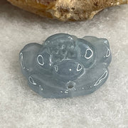 Natural Type A Greyish Lavender Jadeite Lotus Flower Pendant | Bloom Purity, Calm & Elegance Talisman (1.28g | 15.7 x 13.9 x 3.9mm) - Huangs Jadeite and Jewelry Pte Ltd