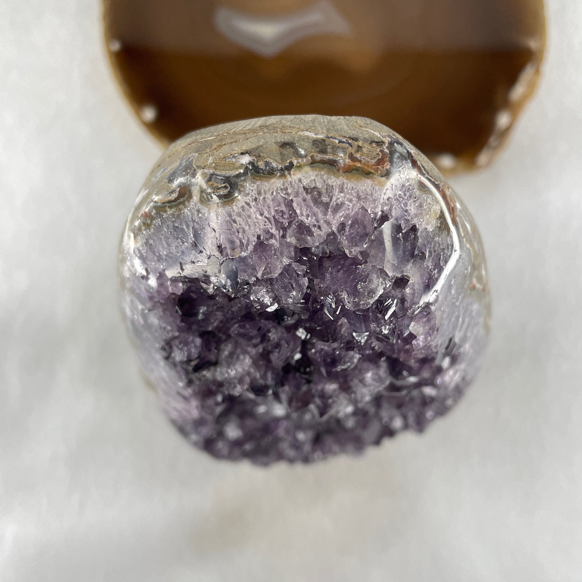 Natural Amethyst Rough Rectangular Shaped Display 1354.7g 90.0 by 81.0 by 145.3mm - Huangs Jadeite and Jewelry Pte Ltd