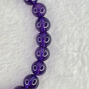 Very Good Grade Natural Amethyst Bracelet 18.19g 16cm 8.4mm 24 Beads - Huangs Jadeite and Jewelry Pte Ltd