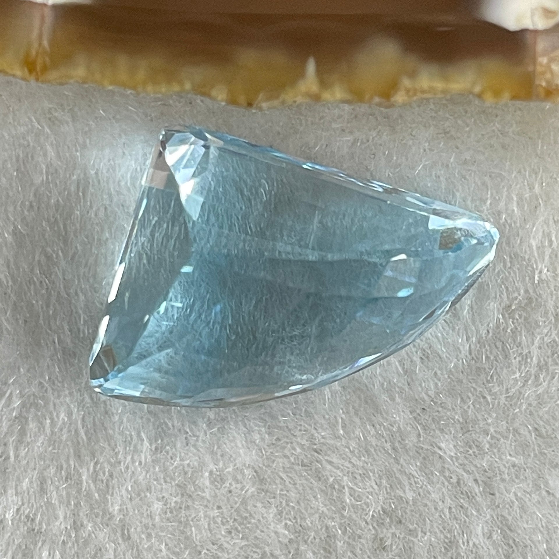 Natural Sky Blue Topaz Trillion Shape 17.64ct 20.4 by 13.0 by 9.8mm - Huangs Jadeite and Jewelry Pte Ltd