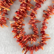 Natural Red Coral Fragments Necklace Approximately 220pcs 33.42g - Huangs Jadeite and Jewelry Pte Ltd