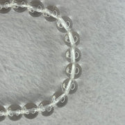 Natural Clear Quartz Bracelet 天然白水晶手链 18.56g 16.5cm 8.4mm 24 Beads - Huangs Jadeite and Jewelry Pte Ltd