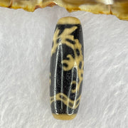 Natural Powerful Tibetan Old Oily Agate Guan Yin on Dragon Dzi Bead Heavenly Master (Tian Zhu) 观音龙天珠 8.99g 37.9 by 12.6mm - Huangs Jadeite and Jewelry Pte Ltd