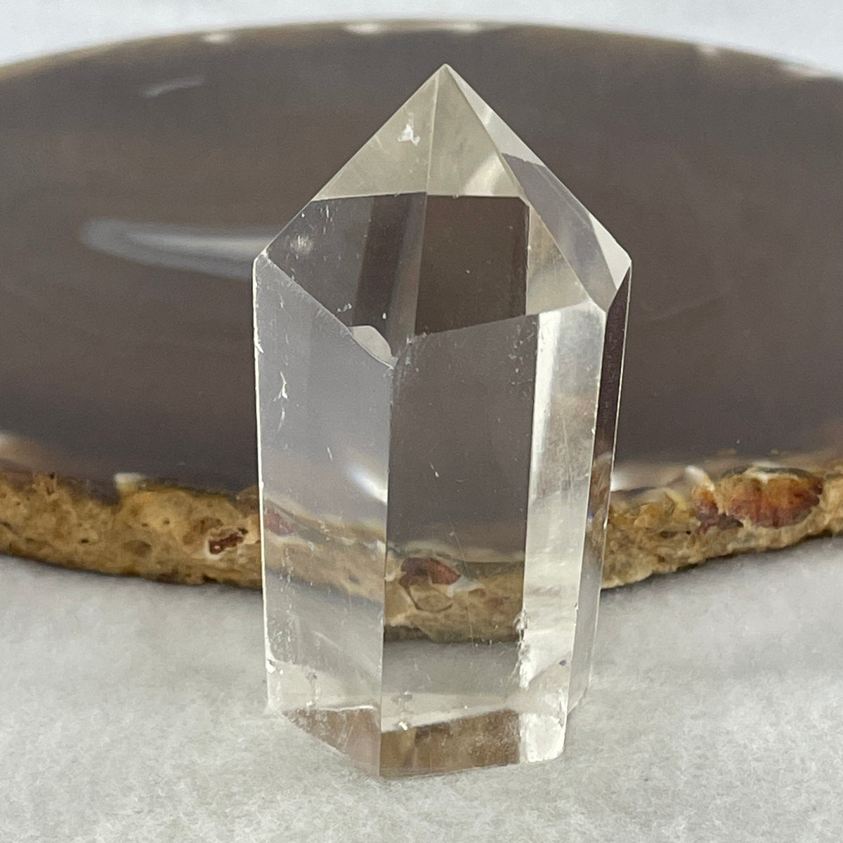 Good Grade Natural Clear Quartz Tower Display | (55.58g | 56.1 x 29.8 x 21.7mm | Healing Catalyst, "King of Crystals" Energy Focus & Space Purifier Tower, Feng Shui Energy Generator Catalyst)