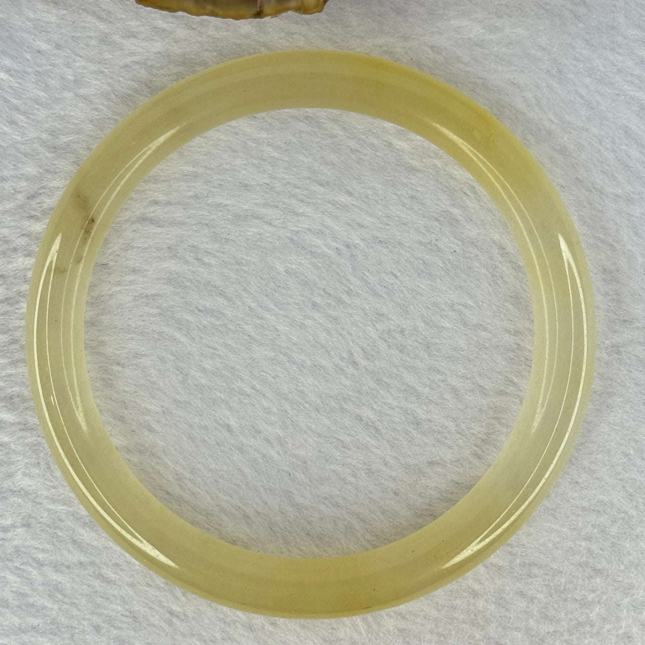 Transparent Yellow Quartzite Jade Bangle 天山玉手镯 Internal Diameter 62.0mm 33.28g 9.3 by 8.3mm - Huangs Jadeite and Jewelry Pte Ltd
