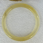 Transparent Yellow Quartzite Jade Bangle 天山玉手镯 Internal Diameter 62.0mm 33.28g 9.3 by 8.3mm - Huangs Jadeite and Jewelry Pte Ltd