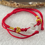 Type A Faint Lavender Jadeite Ping An Kou String Bracelet 2.91g 15.0 by 5.8mm - Huangs Jadeite and Jewelry Pte Ltd