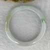 Type A Light Lavender Green Jadeite Bangle 41.03g 11.0 by 7.4 mm 53.1 mm Internal Diameter 53.1 mm (Some Internal Lines) - Huangs Jadeite and Jewelry Pte Ltd