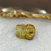 Good Grade Natural Golden Shun Fa Rutilated Quartz Pixiu Charm for Bracelet 天然金顺发水晶貔貅 3.17g 16.5 by 12.9 by 7.9mm - Huangs Jadeite and Jewelry Pte Ltd