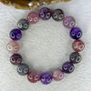 Natural Super 7 Crystal Bracelet 66.66g 14.8 mm 16 Beads - Huangs Jadeite and Jewelry Pte Ltd