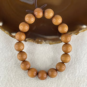 Certified Natural Sandalwood Beads Bracelet 16.72g 16cm 12.0mm 17Beads - Huangs Jadeite and Jewelry Pte Ltd