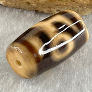 Natural Powerful Tibetan Old Oily Agate Patina Guiren Tairen Human Dzi Bead Totem Amulet Heavenly Master (Tian Zhu) 贵人天诛 4.92g 20.3 by 11.8mm - Huangs Jadeite and Jewelry Pte Ltd