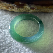 Certified Natural Type A Icy Blueish Green Jadeite Ring 3.48g 4.7 by 4.0mm US 7.4 HK 16.4 (Perfect) - Huangs Jadeite and Jewelry Pte Ltd