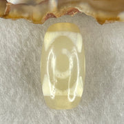 Natural Powerful Tibetan Old Oily Agate 3 Eyes Dzi Bead Heavenly Master (Tian Zhu) 三眼天诛 3.06g 19.6 by 10.2mm - Huangs Jadeite and Jewelry Pte Ltd