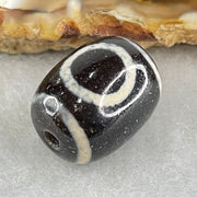 Natural Powerful Tibetan Old Oily Agate 1 Eye With Swastika Dzi Bead (Hotu Dzi) 4.90g 17.5 by 13.6mm - Huangs Jadeite and Jewelry Pte Ltd