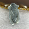 Type A Wuji Grey Jadeite Cicada 6.68g 17.4 by 36.5 by 6.8mm - Huangs Jadeite and Jewelry Pte Ltd