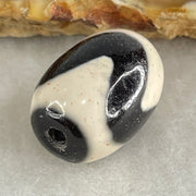 Natural Powerful Tibetan Old Oily Agate Tiger Tooth Daluo Dzi Bead Heavenly Master (Tian Zhu) 虎呀天诛 4.38g 17.8 by 13.1mm - Huangs Jadeite and Jewelry Pte Ltd