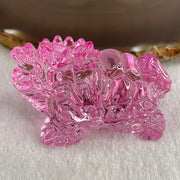 Natural Pink Liuli Dragon Turtle Display 68.53g 59.6 by 37.3 by 37.5mm - Huangs Jadeite and Jewelry Pte Ltd
