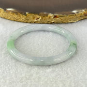 Type A Lavender and Green Jadeite Bangle Internal Diameter 43.7mm 14.65g 6.0 by 6.0mm (Very Very Fine Internal Line) - Huangs Jadeite and Jewelry Pte Ltd