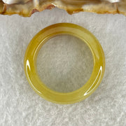 Type A Yellowish Brown Jadeite Ring 5.30g 6.9 by 4.4mm US9.3 HK20.8 (Close to Perfect) - Huangs Jadeite and Jewelry Pte Ltd