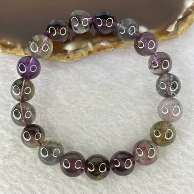 Natural Auralite Crystal Bracelet 极光手链 27.61g 10.2 mm 19 Beads - Huangs Jadeite and Jewelry Pte Ltd
