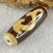 Natural Powerful Tibetan Old Oily Agate Ruyi Dzi Bead Heavenly Master (Tian Zhu) 如意天珠 8.97g 37.2 by 12.4mm - Huangs Jadeite and Jewelry Pte Ltd