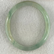 Type A Jelly Green Jadeite Oval Bangle 32.70g Internal Diameter 54.6mm 10.2 by 6.4mm (Close to Perfect) - Huangs Jadeite and Jewelry Pte Ltd