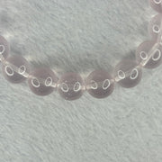 Natural Rose Quartz Beads Bracelet 天然玫瑰石英珠手链 40.12g 11.9mm 18 Beads - Huangs Jadeite and Jewelry Pte Ltd