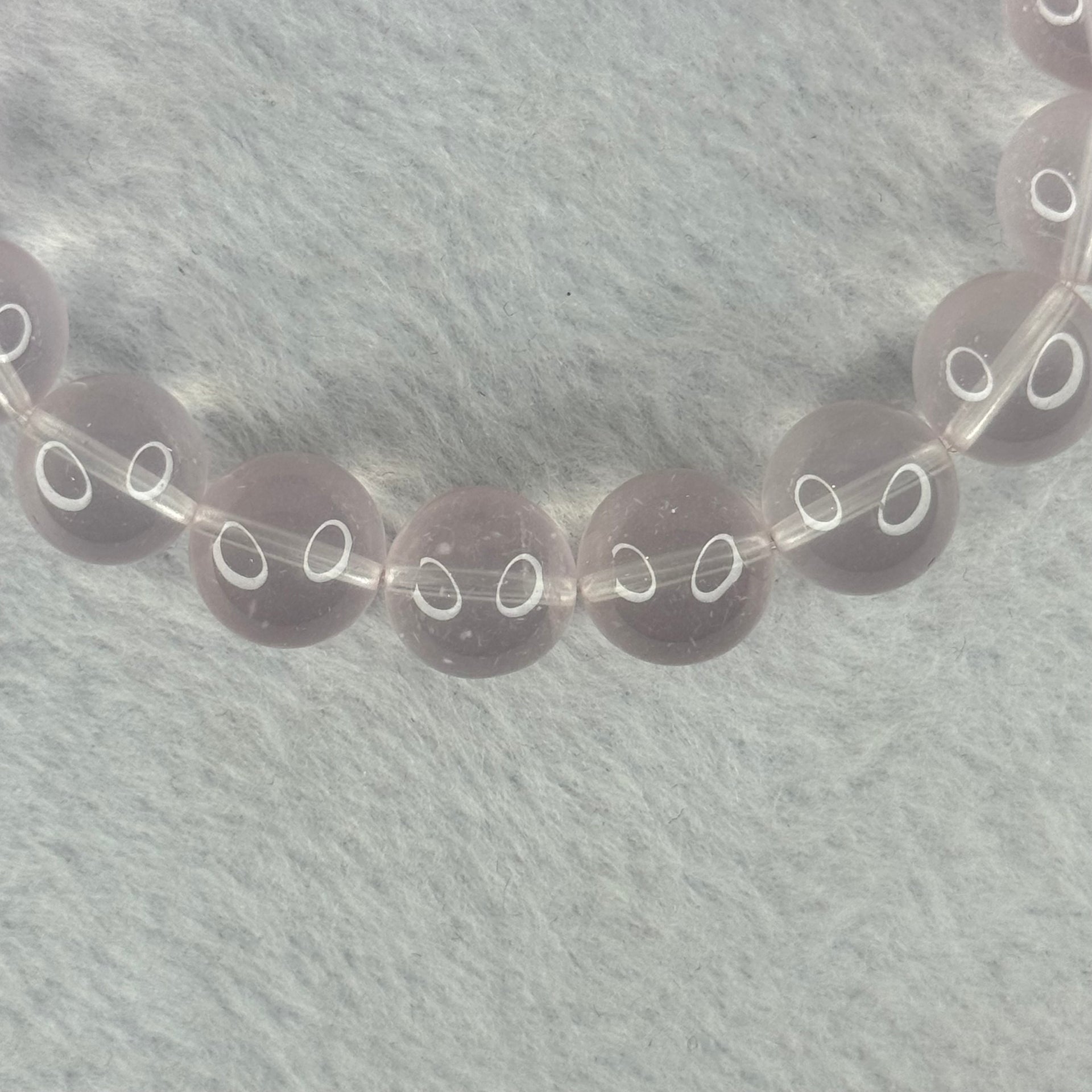 Natural Rose Quartz Beads Bracelet 天然玫瑰石英珠手链 40.12g 11.9mm 18 Beads - Huangs Jadeite and Jewelry Pte Ltd