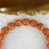 Good Grade Natural Sunstone, Heliolite and Aventurine Feldapar Beads Bracelet 天然金太阳日光石珠手链 21.87g 16 cm 9.1 mm 21 Beads - Huangs Jadeite and Jewelry Pte Ltd