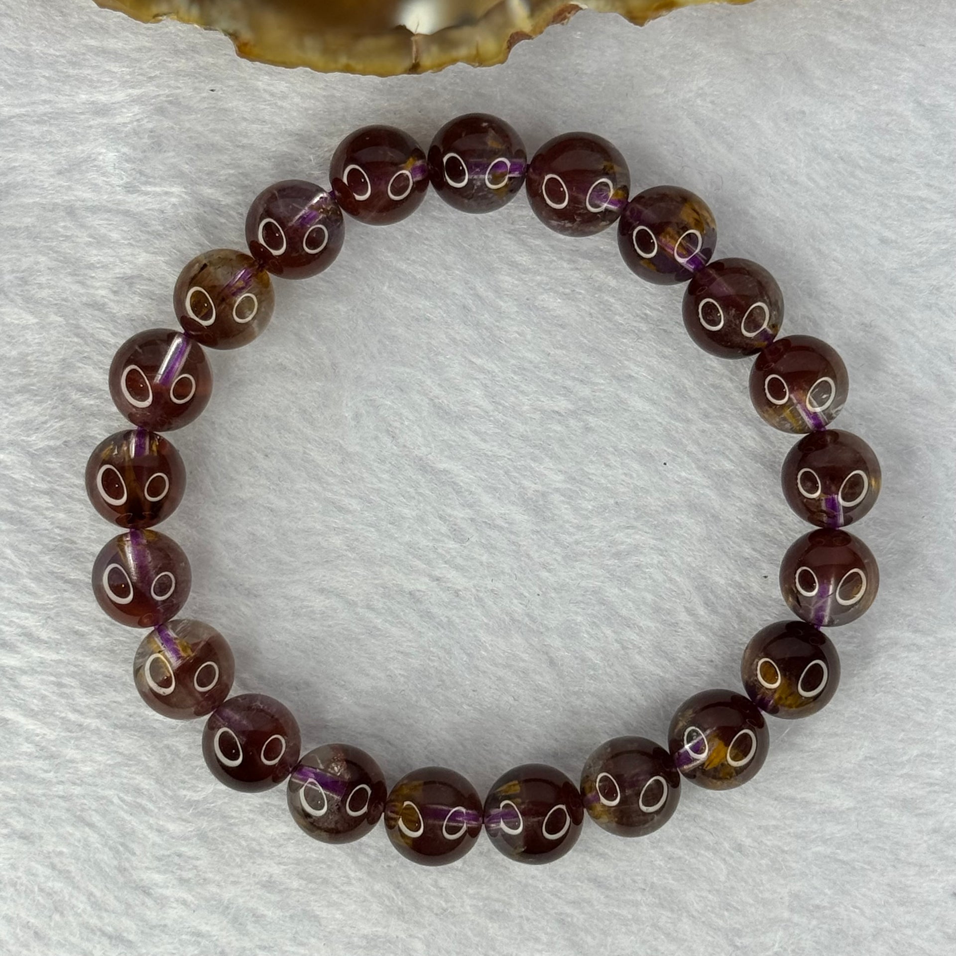 Very Good Grade Natural Auralite 23 Bracelet 天然激光23手链 24.96g 17cm 9.5mm 21 Beads - Huangs Jadeite and Jewelry Pte Ltd